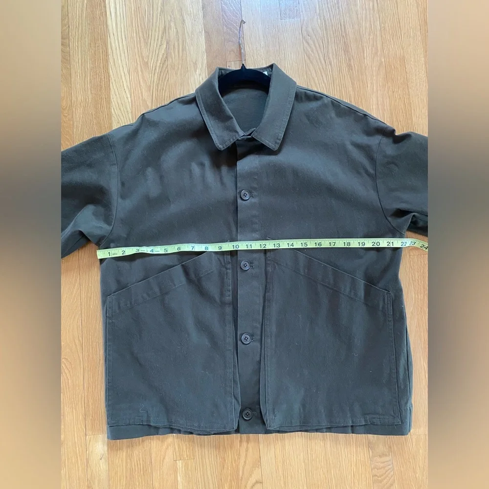 7115 by szeki Signature Panel Pockets Shirt Jacket - Cotton Edition - Deep Olive - Picture 6 of 12